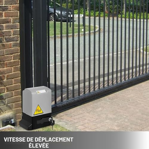 Kit système sécurité opérateur de portail coulissant robuste avec télécommande - 2