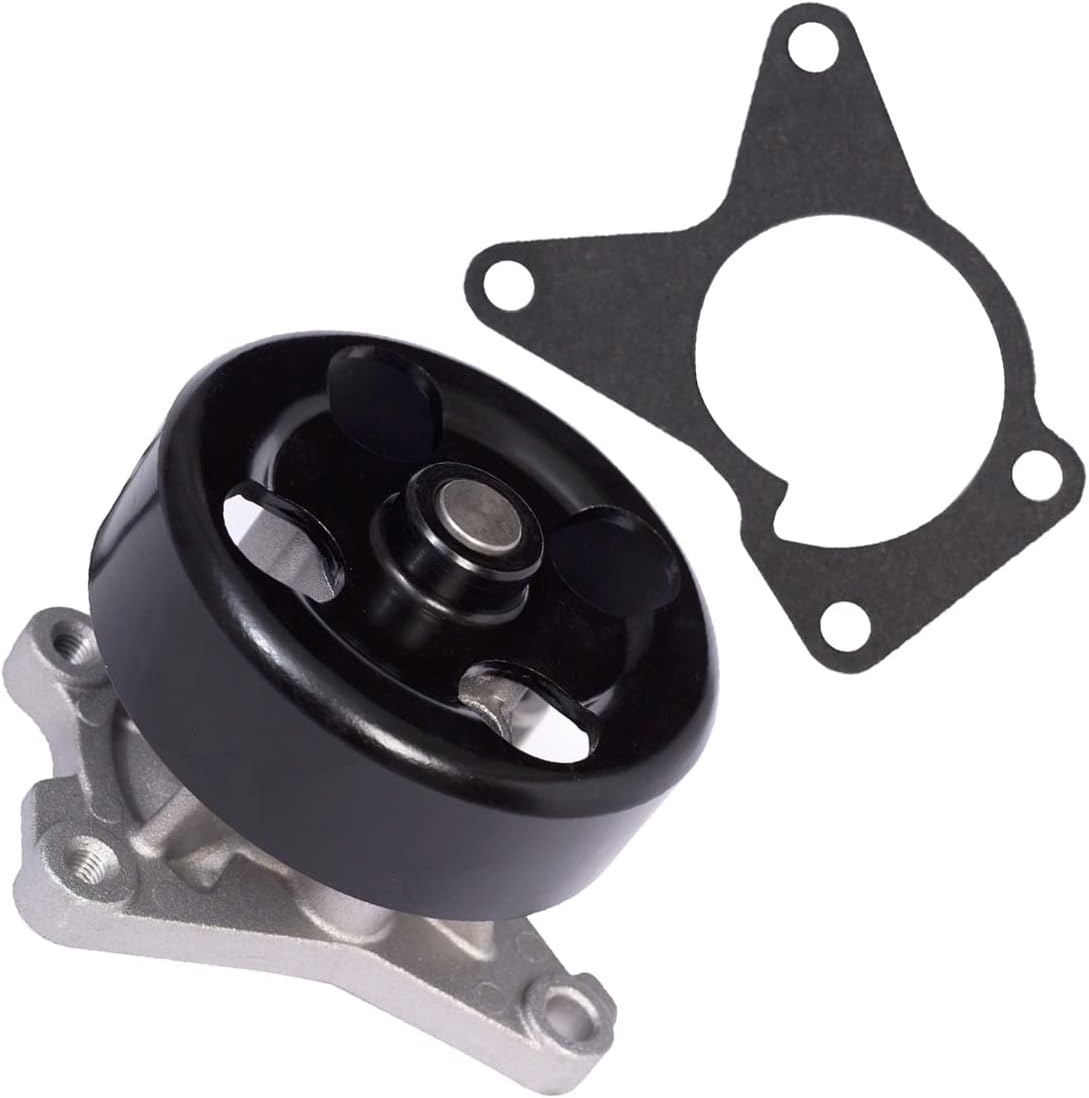 KEYOOG Engine Water Pump Kit w/Gasket AW6218 (For 1.8L/2.0L) Fit For 2015-2018 Chevy City Express /2009-2014 Ni-ssan Cube [2007-2012 Sentra Versa] 2013-2020 NV200 (OE# 21010EN225 B1010EN20B)