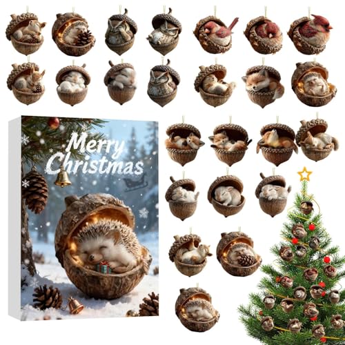 Calendrier de l'Avent de Noël : Décoration Acrylique 2D Prête à Poser - 7