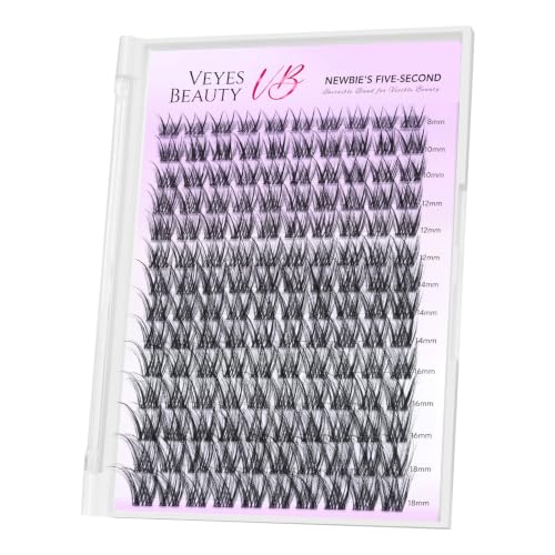 VEYESBEAUTY Brown Lash Clusters Newbie's Five-Second Series Mermaid 8-16mm