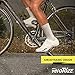 veloToze Tall Silicone Shoe Cover with Snaps - Covers Road Cycling Shoes - Waterproof, Windproof Reusable Boot-Style Overshoes for Bike Rides in Winter, Rain, Cold Weather Biking - for Men and Women