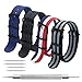 Produktbild MEGALITH Uhrenarmband Packung mit 4 NATO Strap 16mm 18mm 20mm 22mm 24mm Ballistic Nylon Uhr Armband Zulu Uhrband mit Schwarz Edelstahl Schnalle