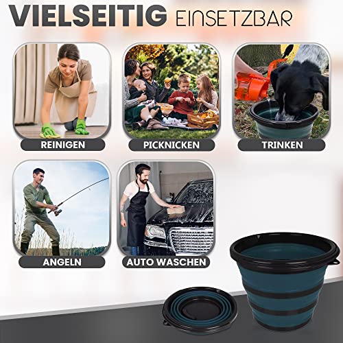 Falteimer Pantelej Zusammenfaltbarer Silikoneimer 10 Liter
