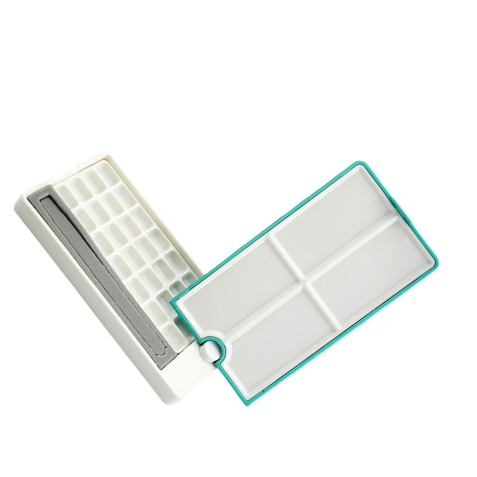Empty Watercolor Palette Water Color Tin Paint Tray Box Roating Case Tray for Artists Adults Roating Case