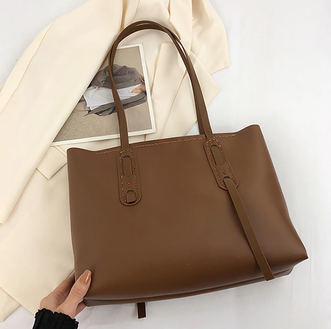 【ハンドメイド】ハンド バッグ 2点セット #636 Amazon.co.jp: [narunaru] DIY 肩掛けトート ハンドメイドバッグ