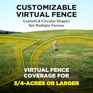 Dogtra GPS Fence – No Subscription, Custom Wireless Dog Fence with App, Smart Guidance & Return Reminder Tone/Vibration/Correction, IPX9K Waterproof Rechargeable Collar, Safe Freedom for Dogs 15 Lbs+