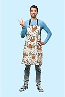 Vista 28 de Africa Map Giraffe Sunset Landscapes Kitchen Bib Apron Vintage Acacia Tree Animal Nature View Polyester Adjustable Apron for Outdoor BBQ Gardening