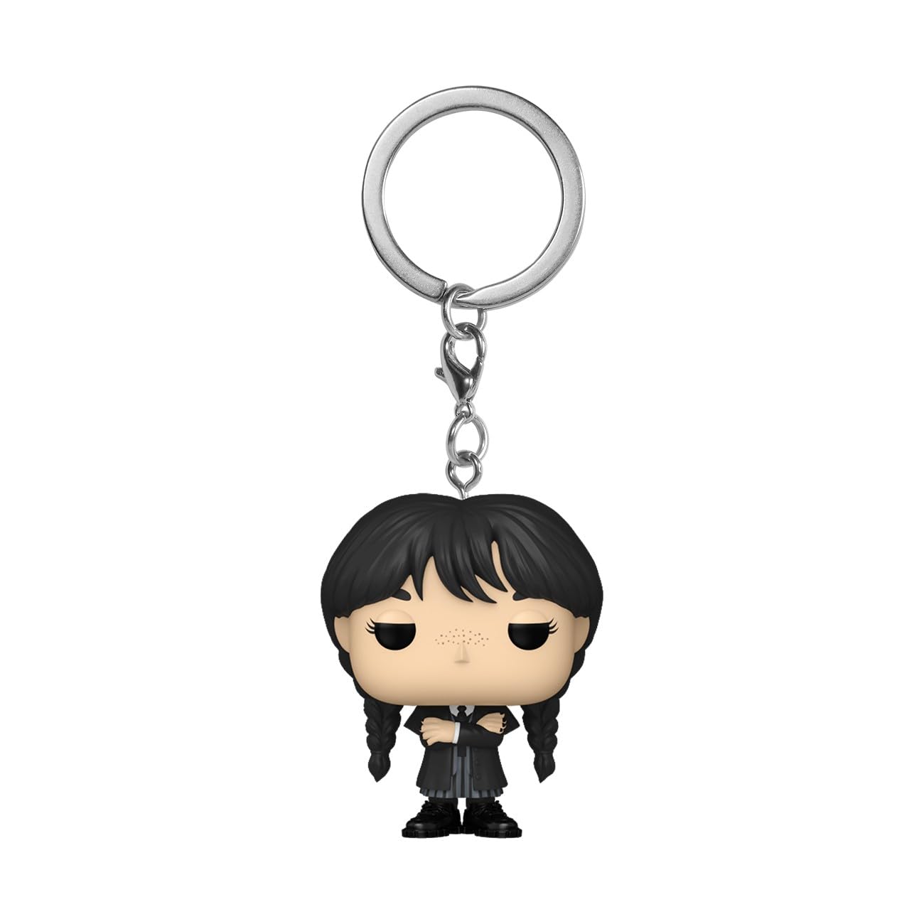 Funko Pop! Keychain: Wednesday, Wednesday Novelty Keyring, Collectable Mini Figure, Stocking Filler, Gift Idea