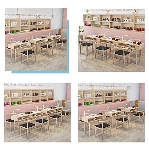 Maniküre Nageltisch, Nagelstation Tisch Mit Ausstattungsbox Salon Spa Tisch Nail Art Schreibtisch Workstation… – Bild 5