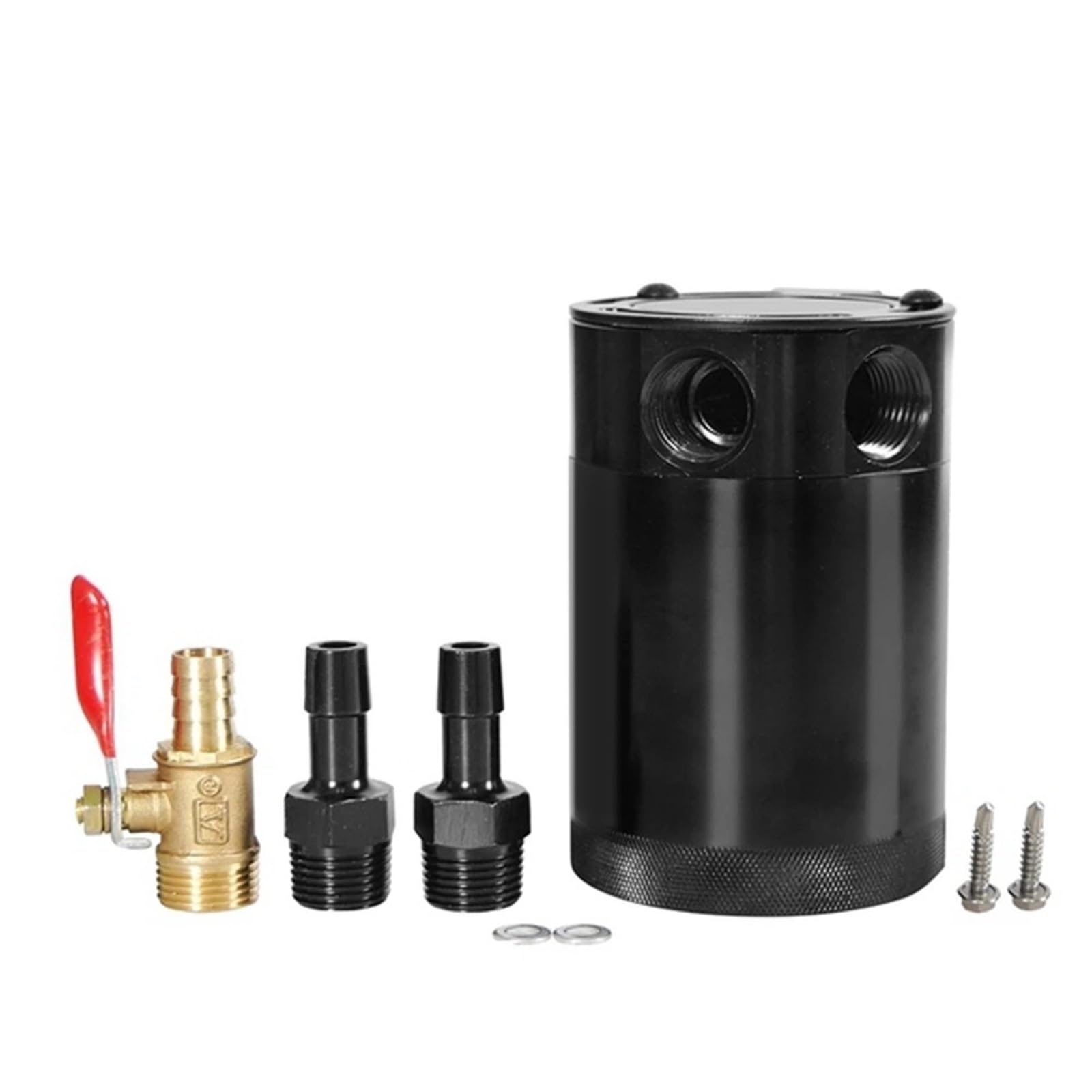 Separator zbiornika oleju z 2/3 portami, filtrem oddechowym i aluminiowym zaworem spustowym(2-port style B)
