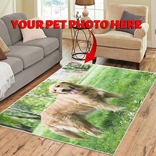 Tapete moderno personalizable para decoración del hogar 7x5 ft miniatura 4