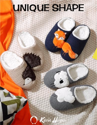 Nevka Fuzzy Slipper With Plush Animal Design Thickening Sole Non-slip Grip for Cozy Secure Steps Winter Comfort Redefined3