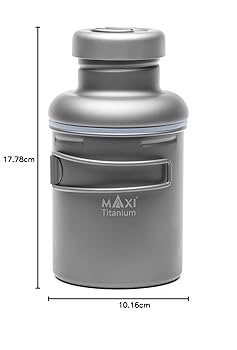 バーベキュー・調理用品 Maxi Titanium Water Bottle Maxi Titanium Water Bottle