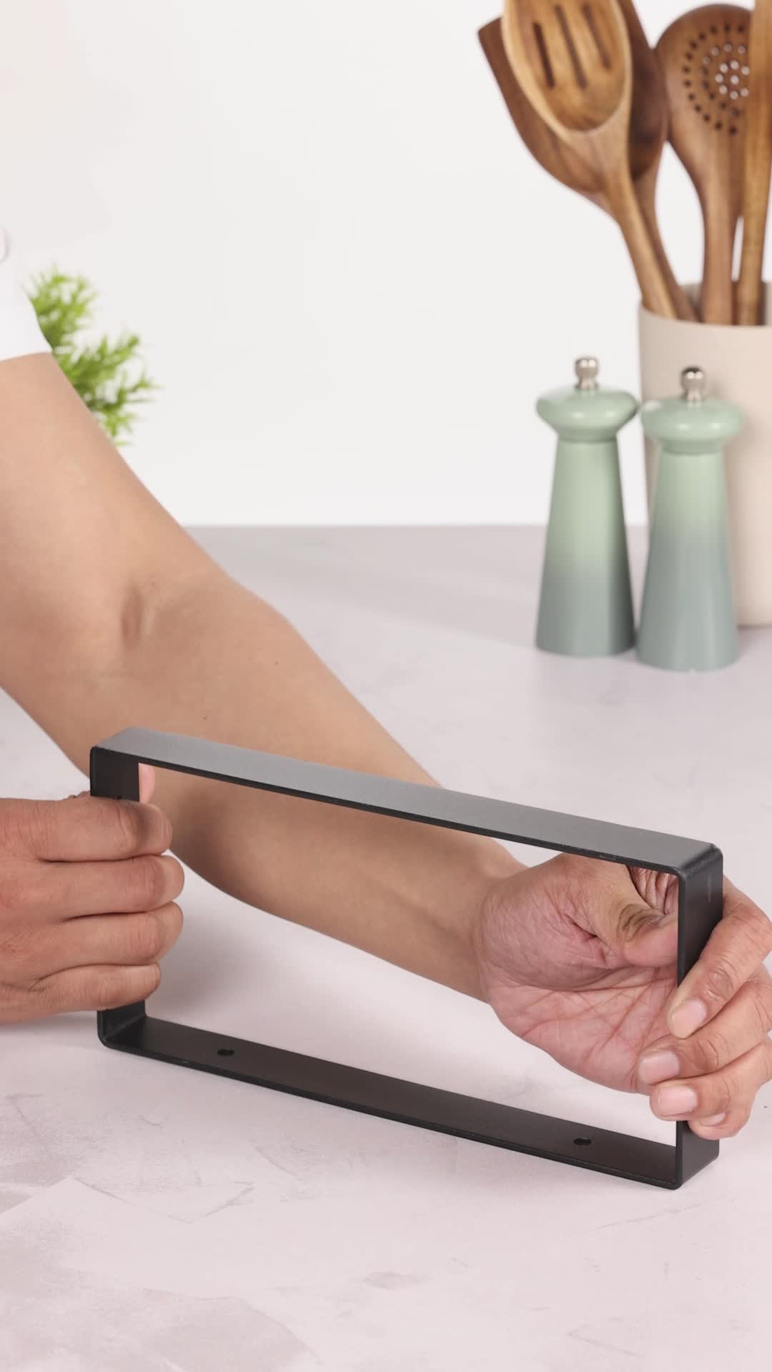 Amig - Support Rectangulaire Pour étagères Industrielles | 126 X 261 X