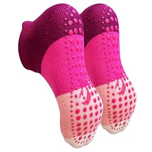 PUTUO Calcetines Antideslizante para Niña: Calcetin Niños Invierno Termicos Deporte – Calcetines Pantuflas Casa de Algodón para Niñas de 2 a 14 Años