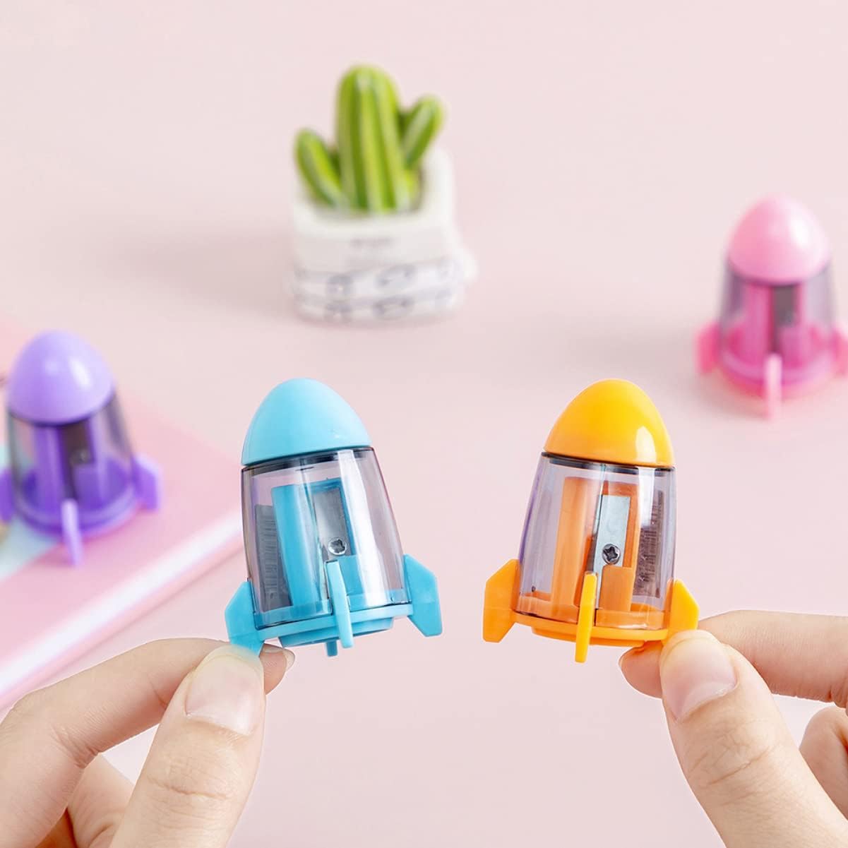 Spacecraft Single Hole Pencil Sharpener Set, 12 Pack for Students image 2