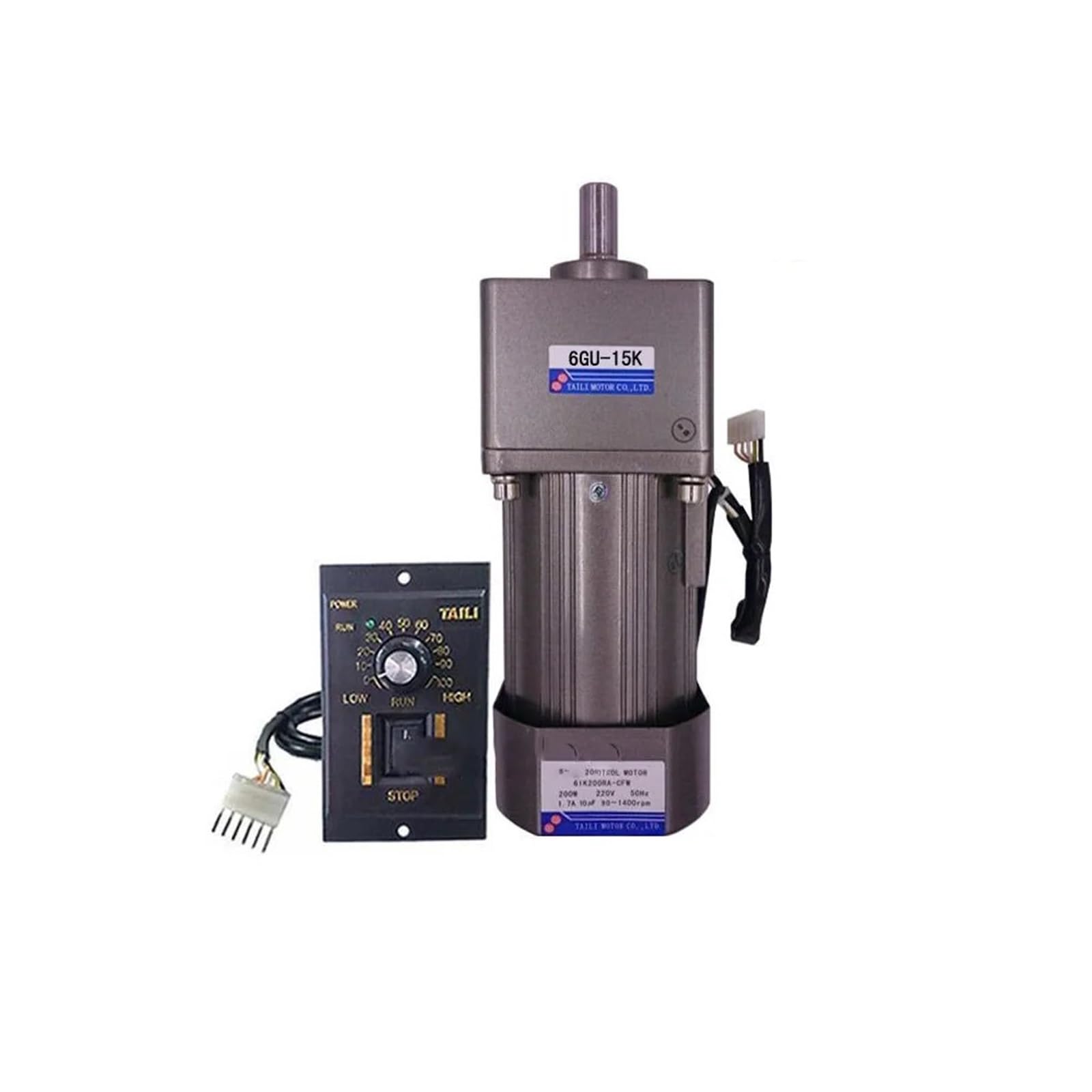 HYRBNSDLK 6IK200RGU-CF 200W AC Gear Reducer Motor Adjustable Speed Reversible High + Control(9RPM(150K))