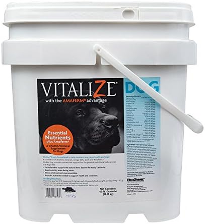 Vitalize Dog - Vitamin and Mineral Supplement for Dogs - 40 Pound