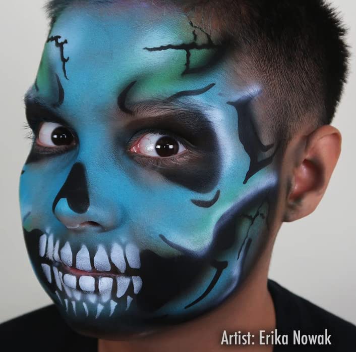 Face Painting Stencil - Stencileyes Voodoo - Skull Face