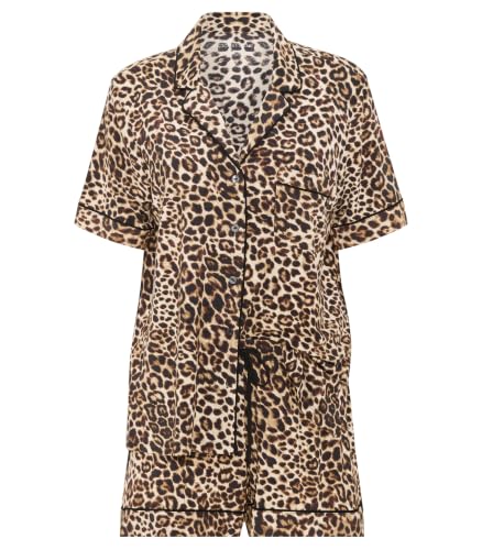 Image of Victoria's Secret Women's Modal Pajama Set, Short Sleeve Button Down Shirt & Shorts