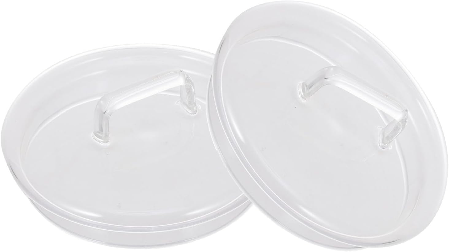 SUPVOX 2pcs Glass Jar Replacement Lids, Kitchen Storage Jar Covers for Canning and Food Preservation