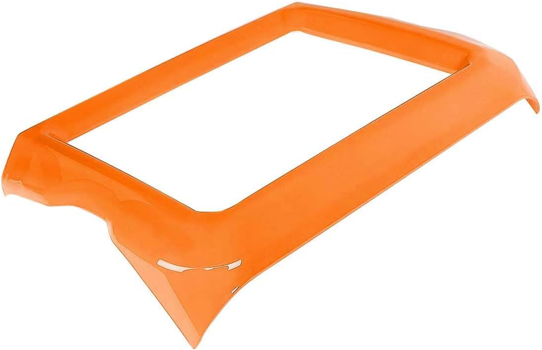 RT-TCZ for Jeep JL Center Console Radio Display Panel Trim Cover for Jeep Wrangler JL JLU Gladiator JT 2018-2023 Orange Interior Accessories 8.4 inch
