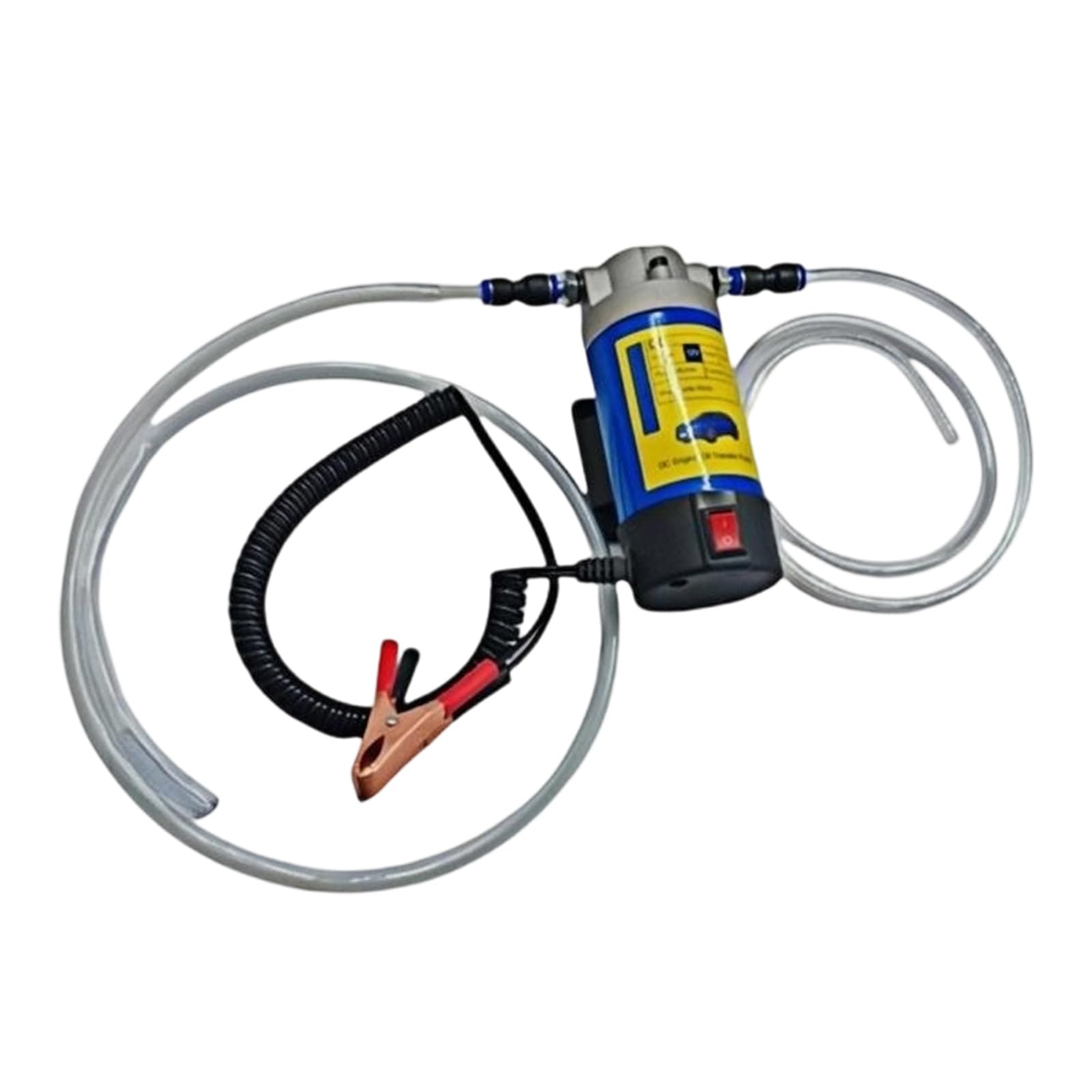 Pompe d'aspiration d'huile 100 W robuste 24 V Pompe de transfert d'huile pour tâches d'entretien de voiture et de machines, abstracteur de moteur portable