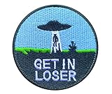 Antrix Get in Loser Military Morale Patch Hook & Loop Tactical Funny Patch -Dia.3.15