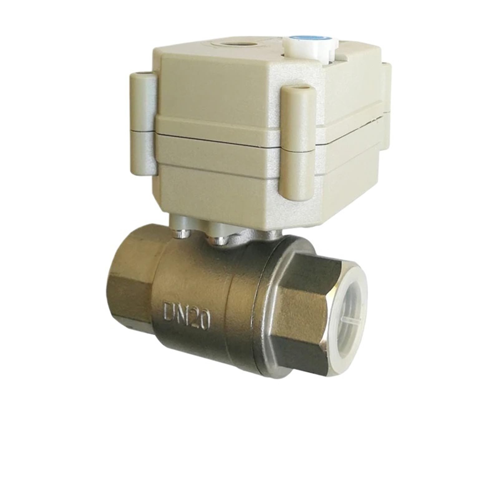 Válvula de bola eléctrica 3/4 de puerto completo SS304 con retorno automático para ventilador