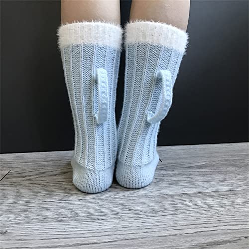 Gtyatypa Biersokken, Nieuwigheid Sokken voor Heren Kerstsokken, Warme Winter Sokken Grappige Sokken, Kniehoge Sokken Sokken voor Een Bierliefhebber, Enkel Lounge Katoenen Sokken (Blauw), Blauw, One Size - Afbeelding 5