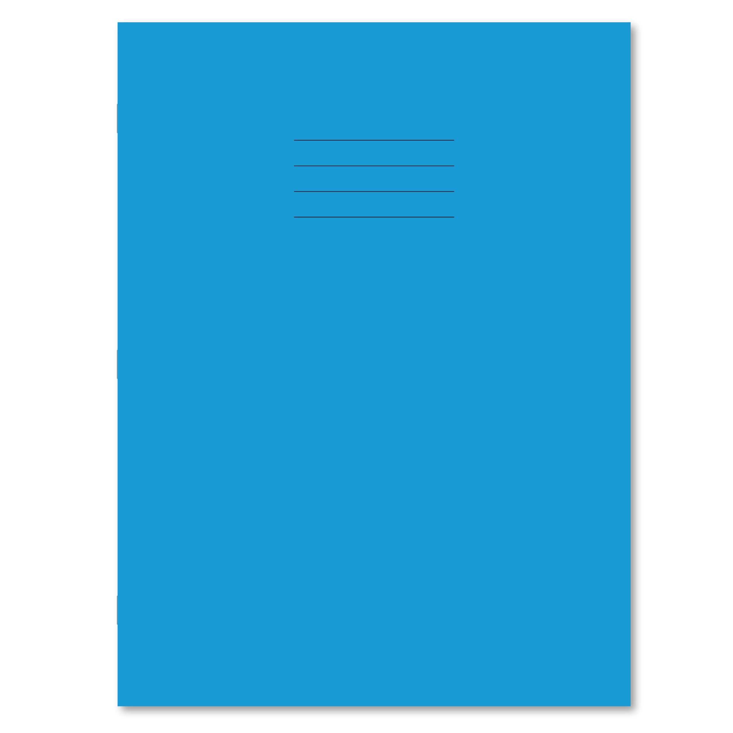 Hamelin Light Blue A4+ Exercise Books 50 Pack, 80 Page Books, 5mm Squared School Notebooks
