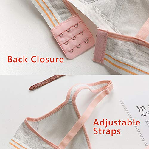 Salia Girl Soft Padded Bras For Girls & Teens 12-14, No Wires Cotton Developed Training Bras #TOP4