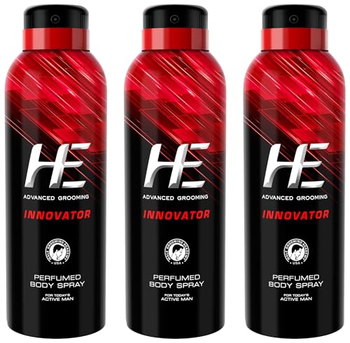 Image of HE Perfumed Bosy Spray Innovator for Men, 150ml (Pack of 3)