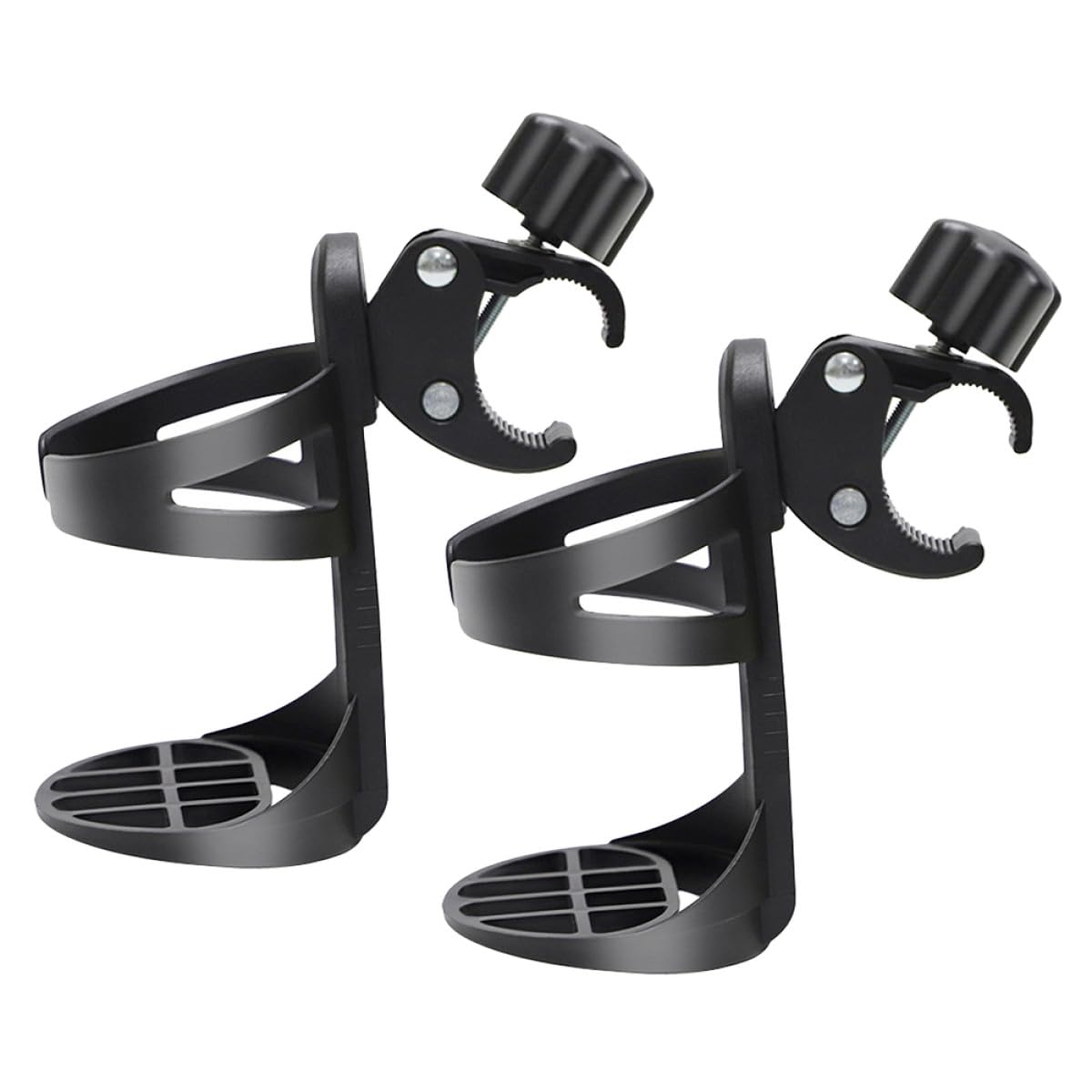 Ciieeo Portavasos universal de 2 piezas para silla de ruedas y andador, poste portátil con ajuste estable, adecuado para actividades al aire libre, hospitales, hogares de ancianos, accesorios para