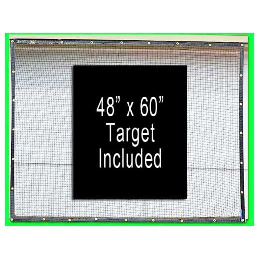 Golf Net 9' x 25' Golf Hitting Net, Commercial Grade with Borders and Grommets. High Velocity Hang and Hit Golf Ball Impact Panel, Made for Real Golf Balls! Golf Practice Net Panel by Dura-Pro