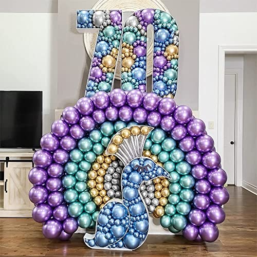 Image of Party Propz Multicolor Chrome Balloons Combo - 100Pcs Chrome Balloons