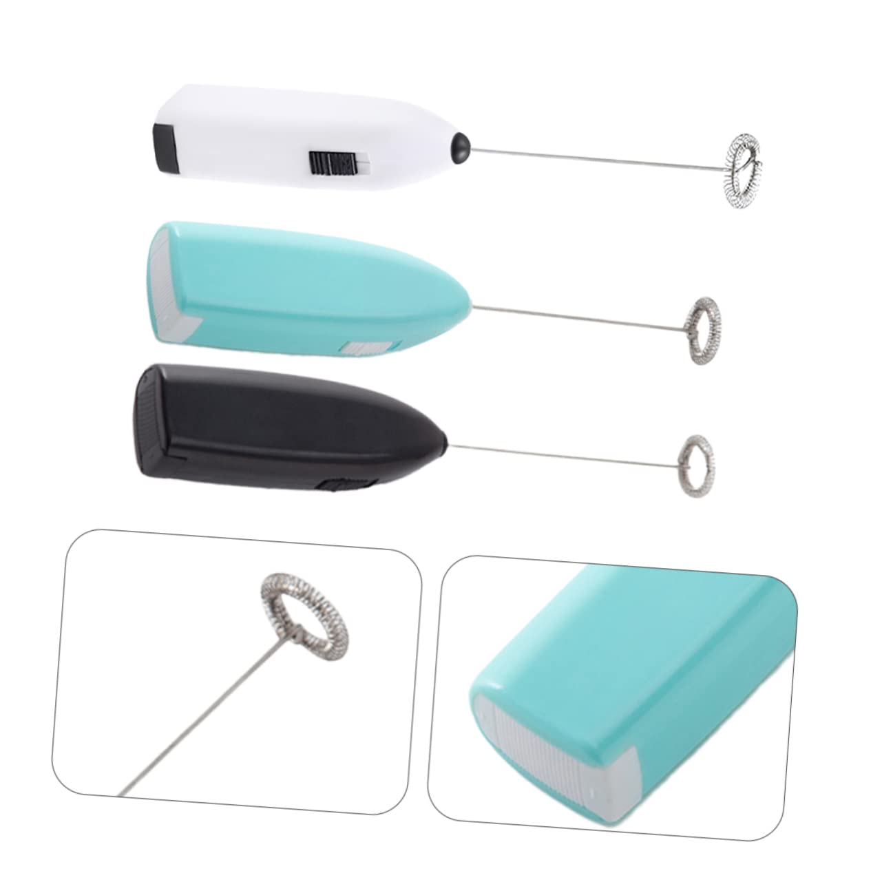 Alipis 3pcs Handheld Epoxy Mixer Portable Stirring Sticks for Epoxy Craft Projects Design No Battery Required Colors