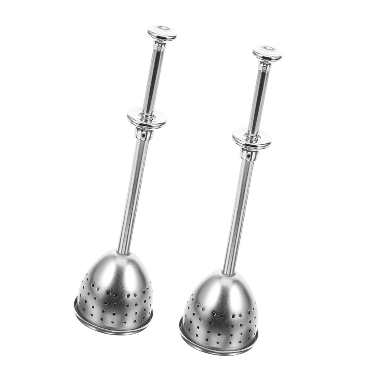 Zerodeko 2Pcs Expansion Stainless Steel Tea Ball Infuser Metal Loose Tea Strainer Fine Mesh Design for Optimal Brewing for Tea Lovers