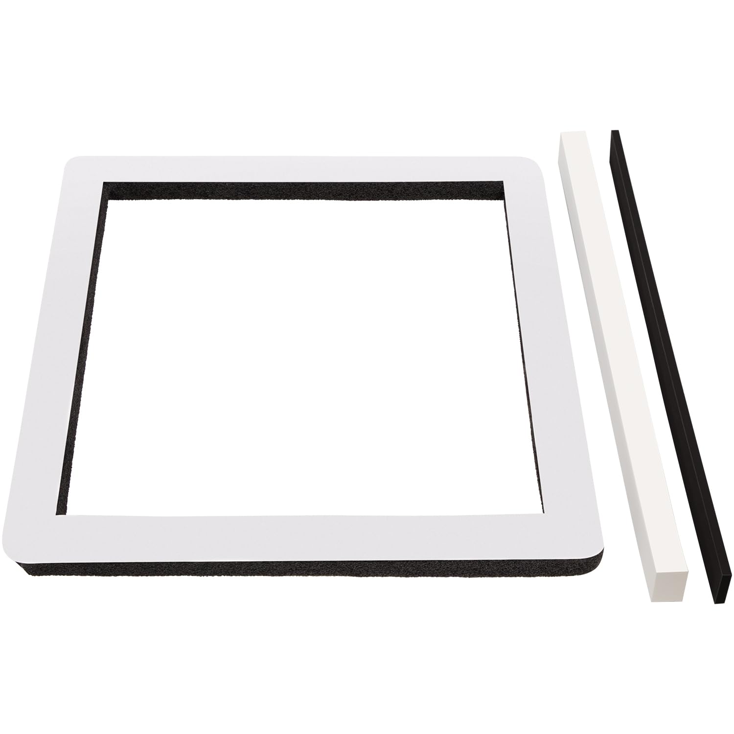 Photo 1 of 14" x 14" Universal Camper Roof Air Conditioner Gasket Kit Includes 1 Self-Adhesive Picture Frame Gasket, and 2 Self-Adhesive Leveling Pads(25071)