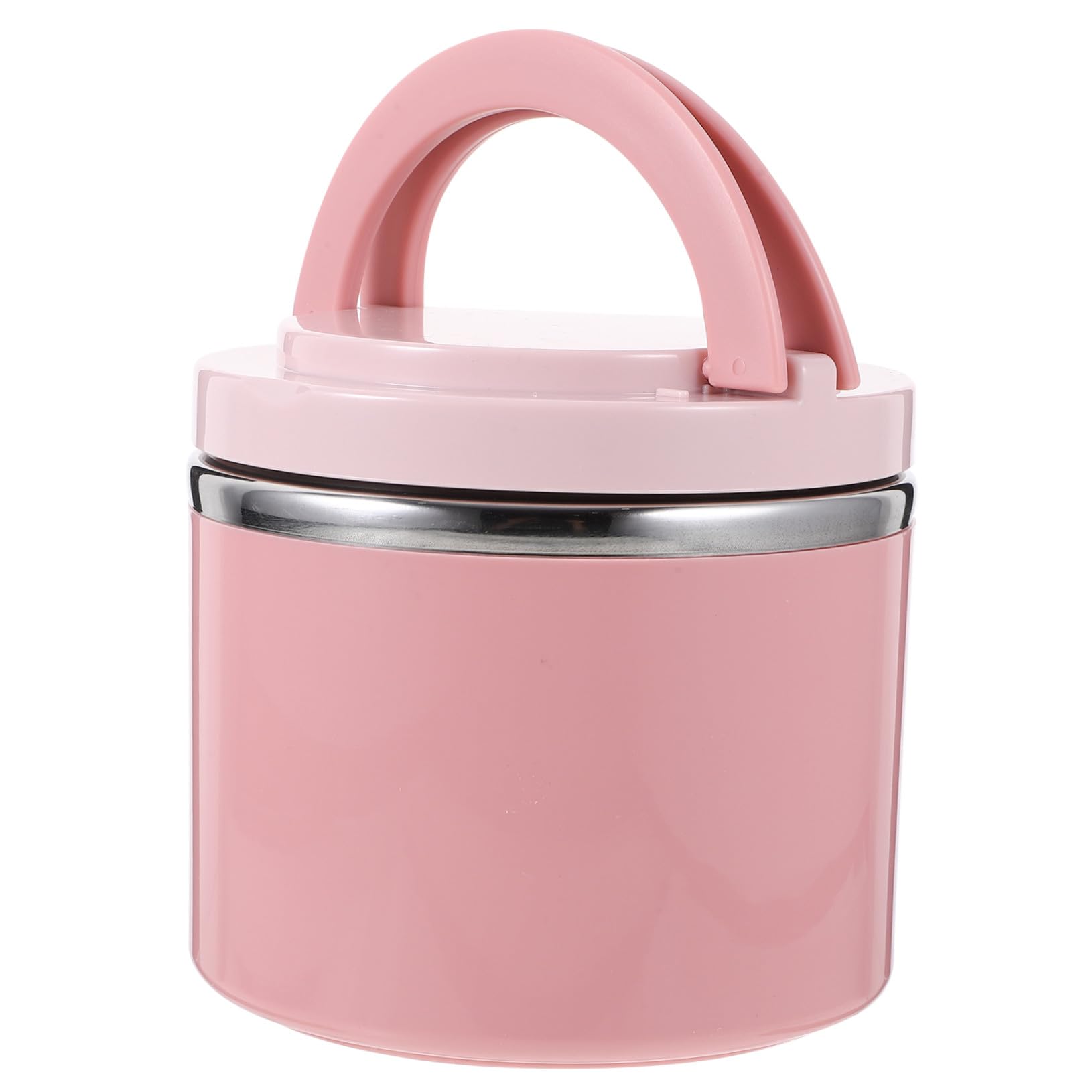 Contenitore Pranzo Acciaio Inossidabile 1000ml Rosa Antiriflusso