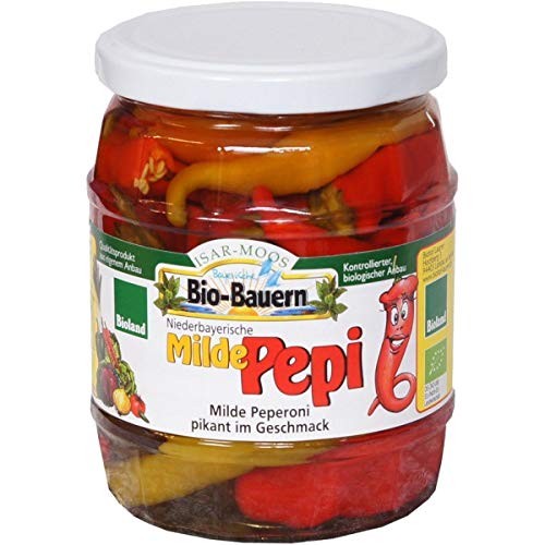 Isar-Moos Milde Peperoni aus Bayern im Glas (480 g) - Bio