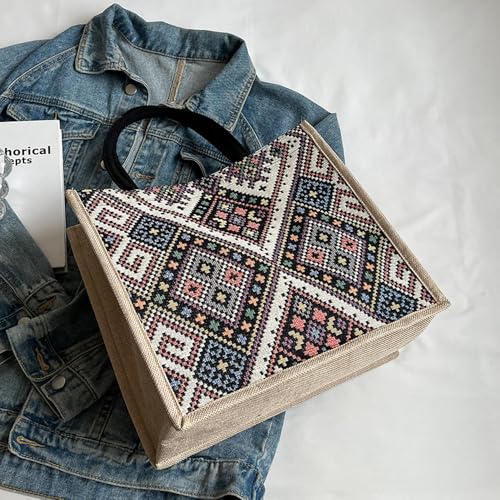 Retro practical handbag, 13.39 inches x 5.91 inches x 12.2 inches, large capacity, multiple pockets, women's handbag, black, adult, female3