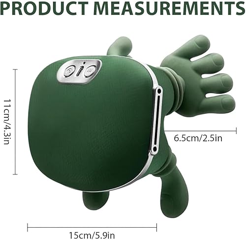 Miniatura 6 de Masajeador de cuello, masajeador Shiatsu calentado biónico, masajeador inalámbrico portátil de espalda y hombros, diseño de mano humana simulada