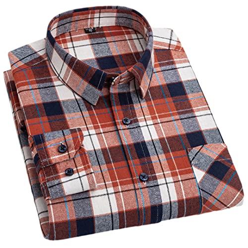Chemise à carreaux en coton homme Pohullan idéale pour les balades et soirées d'automne