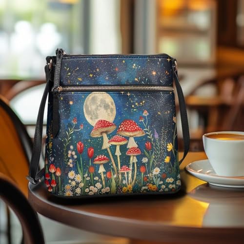 Leather Crossbody Bags for Women Travel Cell Phone Purse with Adjustable Strap Fashion Shoulder Handbag Wallet3