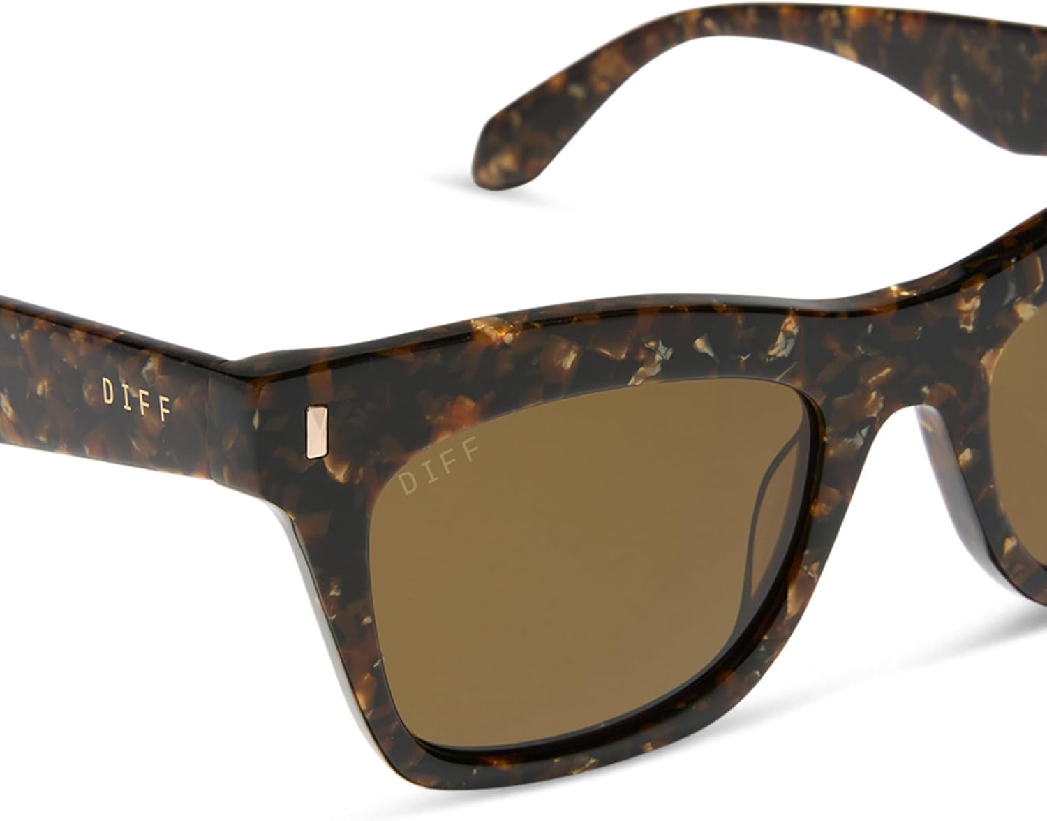 DIFF Bradley Designer Oversized Rectangular Sunglasses for Women and Men | Fashionable & Trendy Style | 100% UV Protection