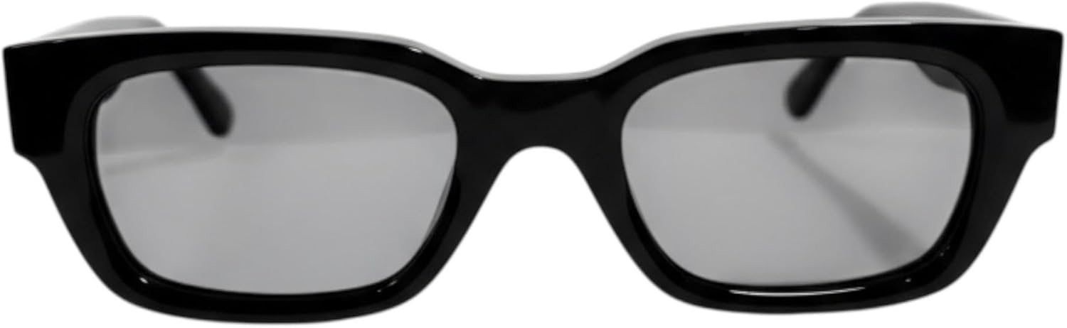 Classic Black Rectangular Sunglasses, Unisex, Retro Style, Black, Durable Lightweight Frame, Adult, UV400 Protection, Scratch-Resistant