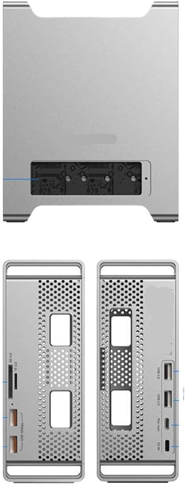 SSD Docking Station with Stand for M4 M4 Pro M2 NVMe SSD Enclosure 4K 60HZ HDMI SD4 0 TF4 0 10Gbps C HUB Compatible with Blueendless(MAC 908)
