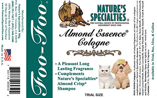 Image of Nature's Specialties Almond Essence Dog Cologne for Pets, Natural Choice for Professional Groomers, Ready to Use Perfume, Finishing Spray, Made in USA, 32 oz