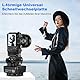 Soonpho M4 Panorama Stativkopf Motorisierter Kopf Kameras Remote Control Pan Tilt Motorized Head 360 Grad Erehbarer Elektrischer mit Telefonklemme und Fernbedienung für DSLR-Kameras,Smartphones